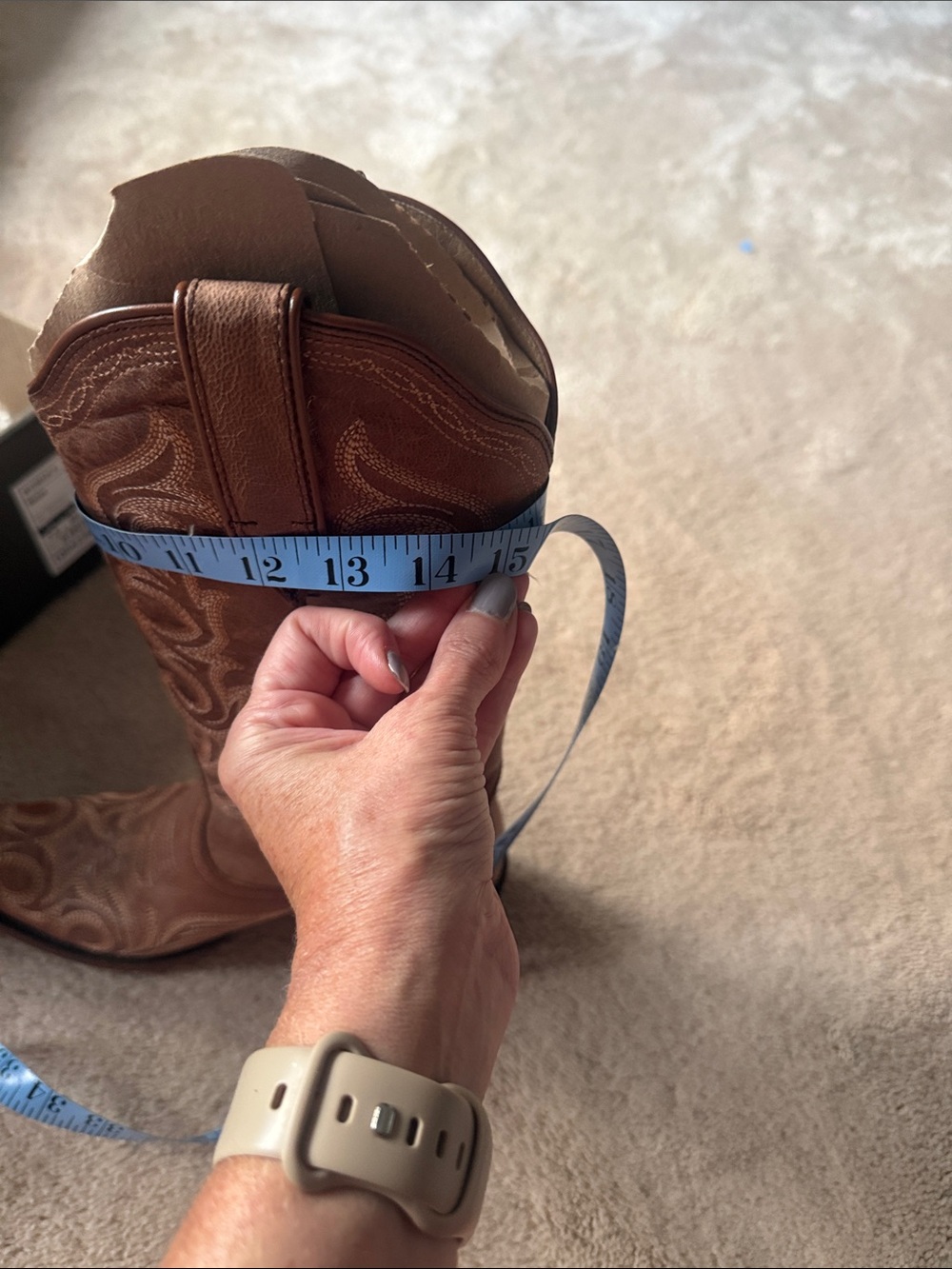 Ariat Brown Embroidered Hazen Western Boots in Whiskey Barrel - Picture 8 of 8